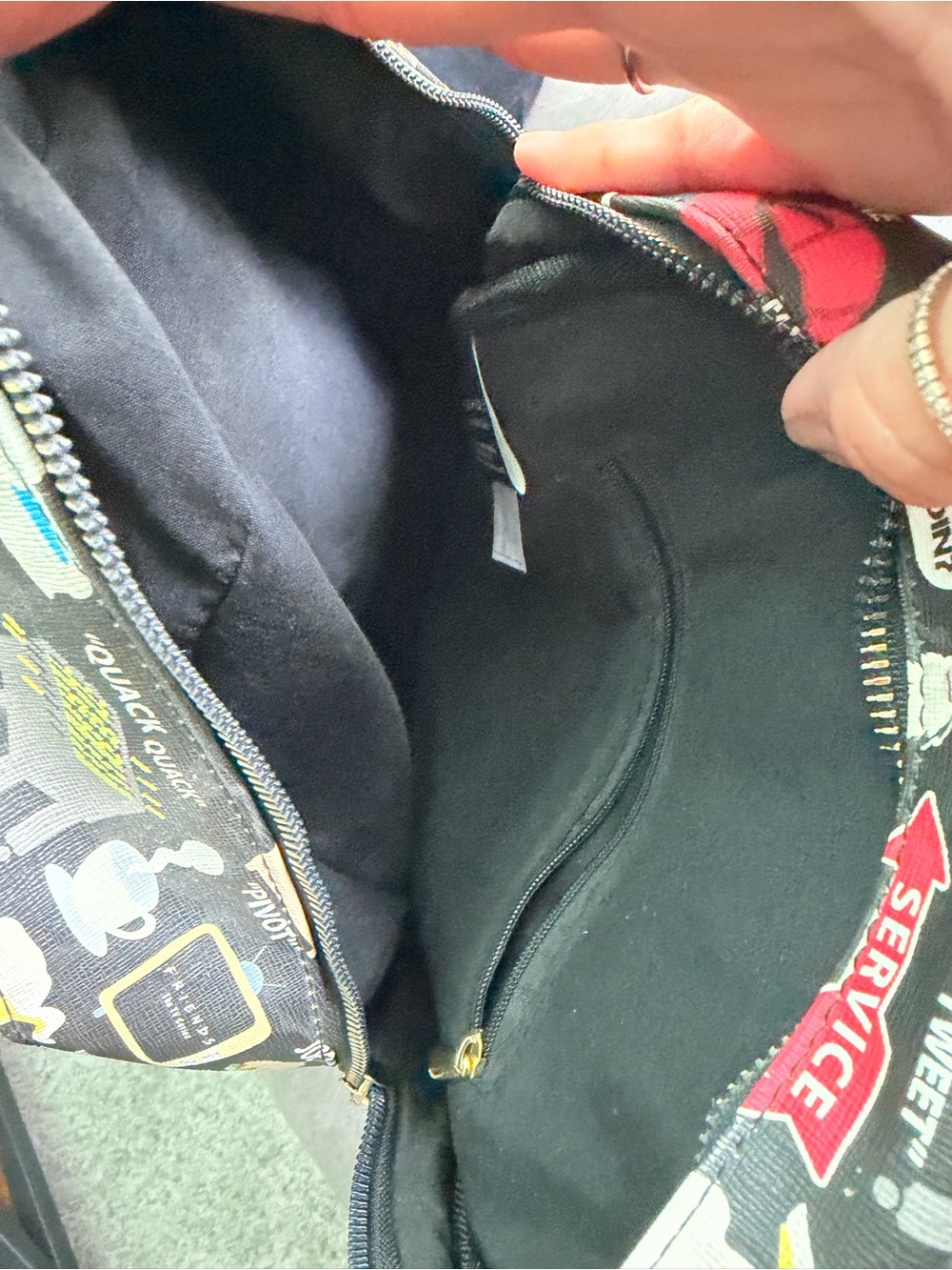 Friends™ Pattern Mini Backpack - Black - Picture 3 of 3